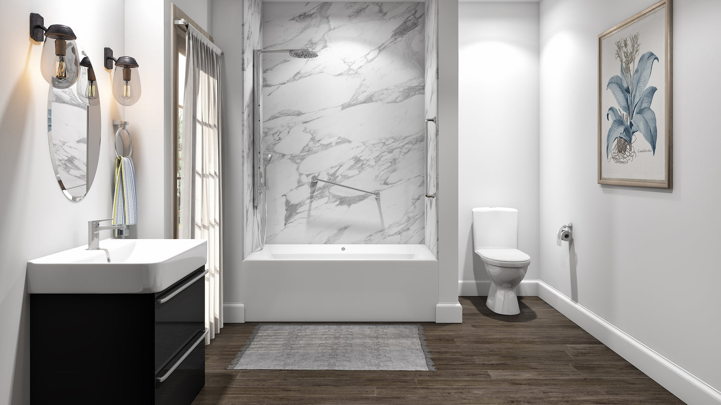 Snap Bath Calacatta White