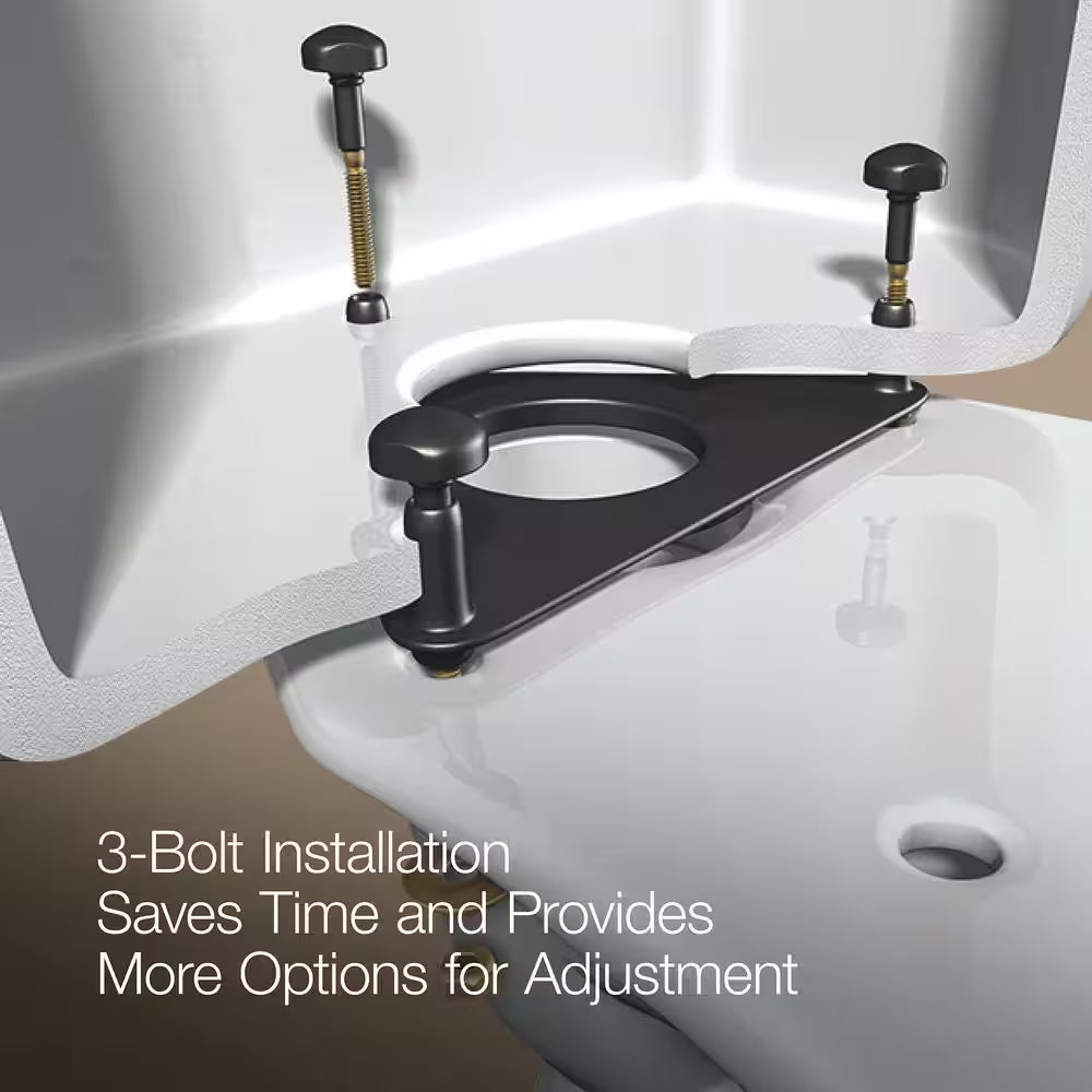 Joist 2-Piece Complete Solution 1.28 GPF Single Flush Elongated Toilet in White (Seat Included)