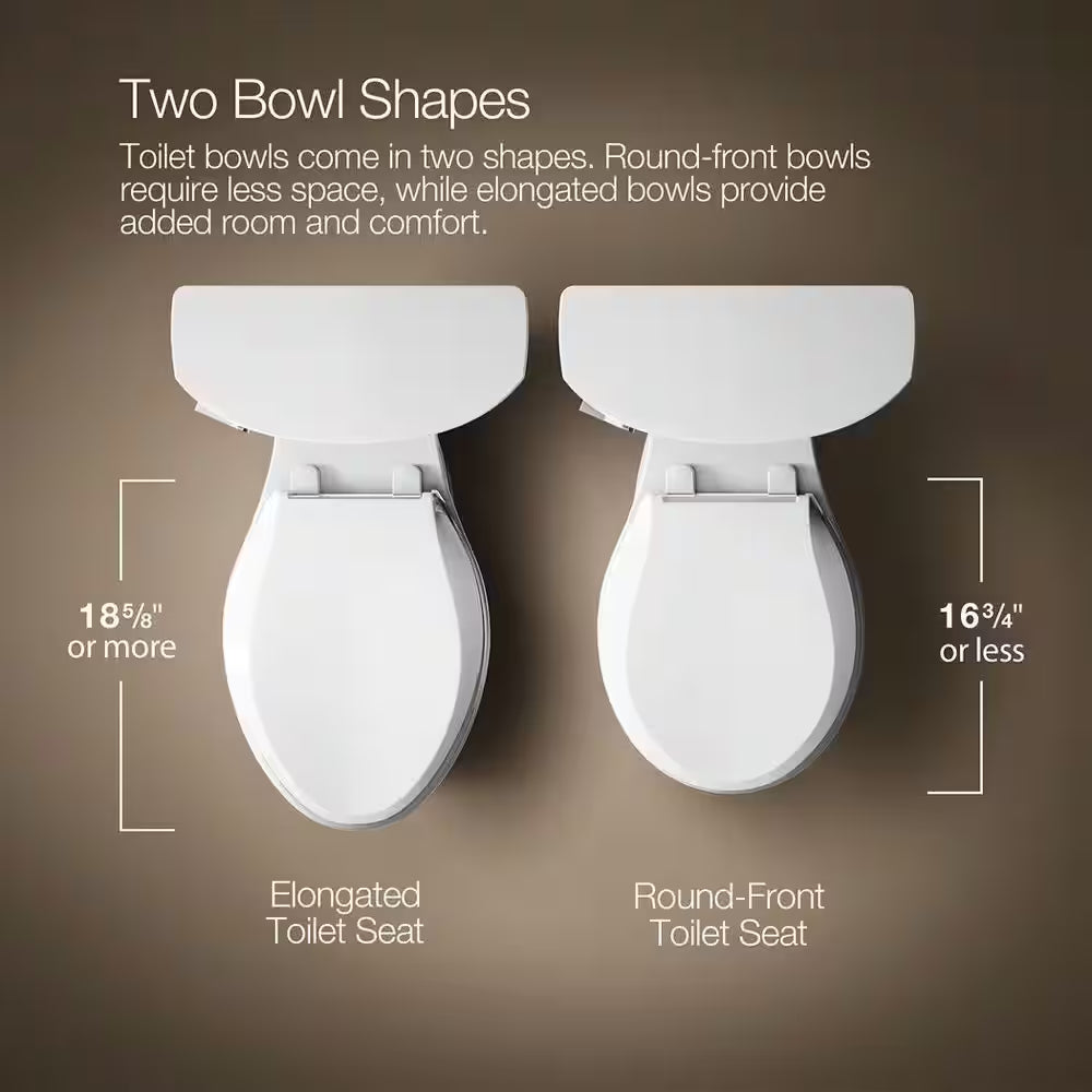 Cimarron 12 In. Rough in 2-Piece 1.28 GFP Single Flush Elongated Toilet in White with Soft Close Seat