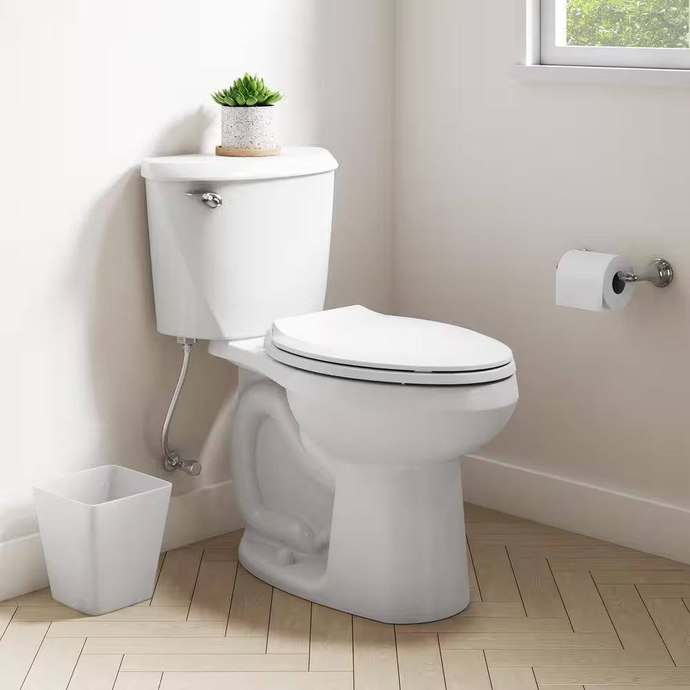 Reliant 12 In. Rough in 2-Piece 1.28 GPF Single Flush Elongated Toilet with Slow Close Seat in White