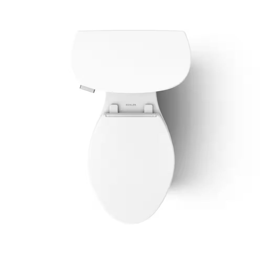 Joist 2-Piece Complete Solution 1.28 GPF Single Flush Elongated Toilet in White (Seat Included)