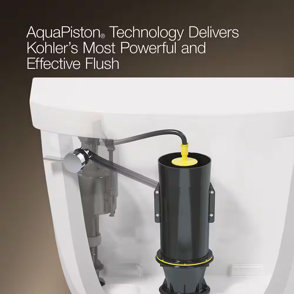 Cimarron 12 In. Rough in 2-Piece 1.28 GFP Single Flush Elongated Toilet in White with Soft Close Seat