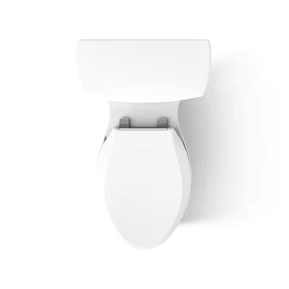 Highline Arc 12 In. Rough in 1-Piece 1.28 GFP Single Flush Elongated Chair Height Toilet in White with Soft Close Seat