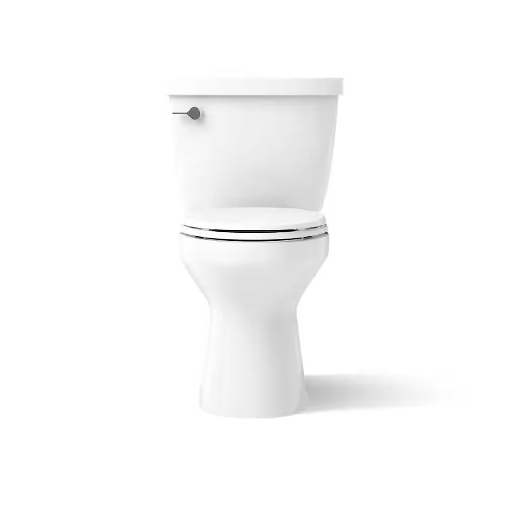 Cimarron 12 In. Rough in 2-Piece 1.28 GFP Single Flush Elongated Toilet in White with Soft Close Seat