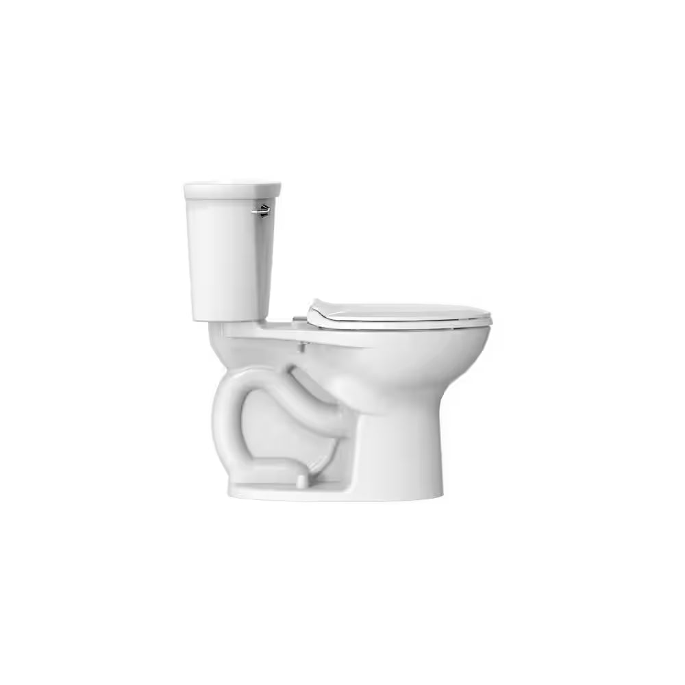 Cadet 12 In. Antimicrobial 2-Piece 1.28 GPF Single Flush Chair Height Elongated Toilet with Slow Close Seat in White