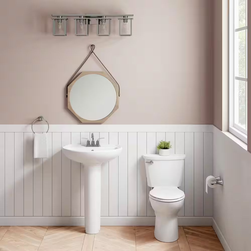 Cadet 10 In. Antimicrobial 2-Piece 1.28 GPF Single Flush Chair Height Elongated Front Toilet W/ Slow Close Seat in White