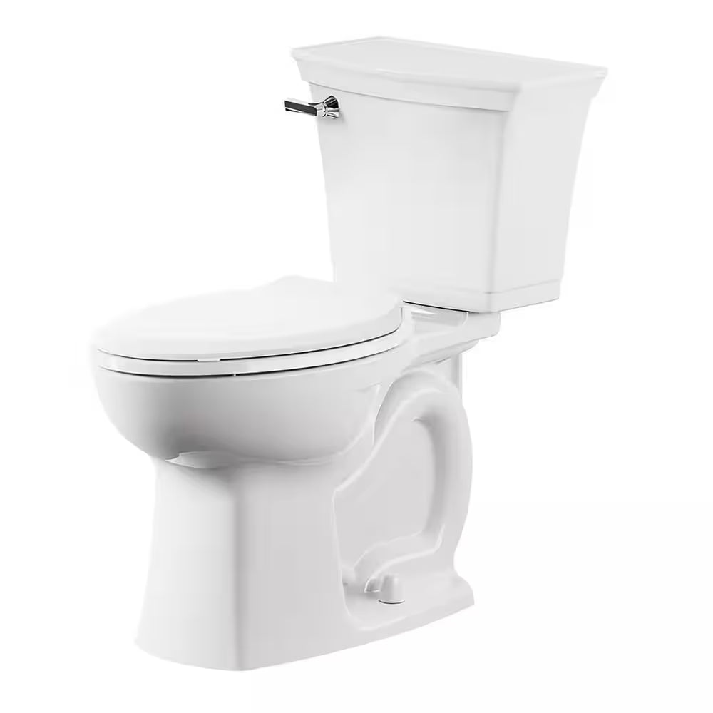 Rumson 2-Piece 1.28 GPF Single Flush Elongated Toilet in White Seat Is Included
