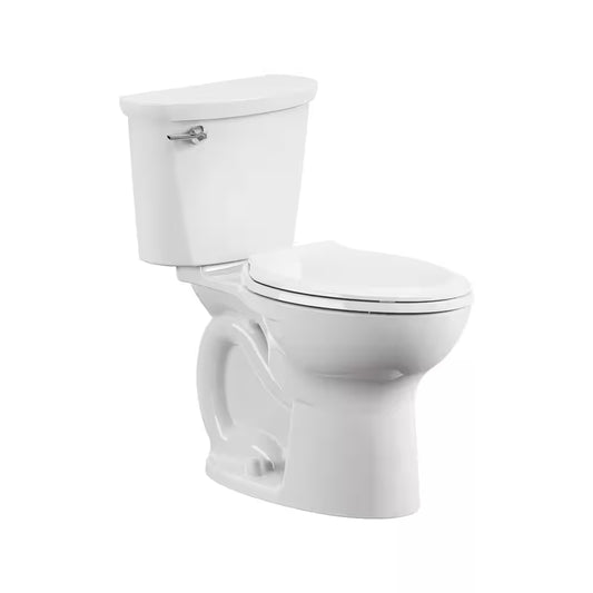 Cadet 10 In. Antimicrobial 2-Piece 1.28 GPF Single Flush Chair Height Elongated Front Toilet W/ Slow Close Seat in White