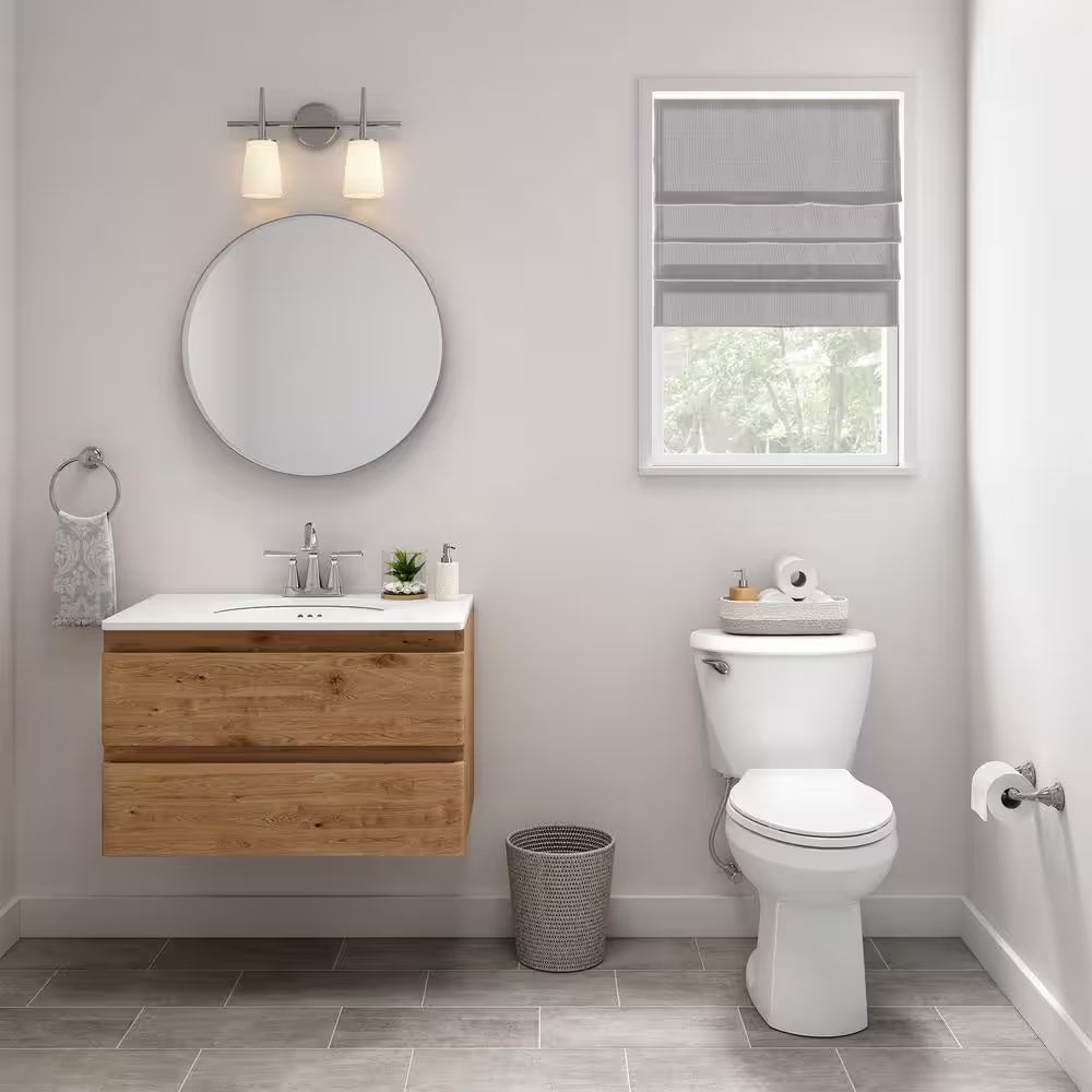 Reliant 12 In. Rough in 2-Piece 1.28 GPF Single Flush Elongated Toilet with Slow Close Seat in White