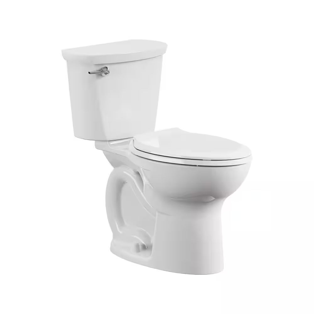 Cadet 12 In. Antimicrobial 2-Piece 1.28 GPF Single Flush Chair Height Elongated Toilet with Slow Close Seat in White